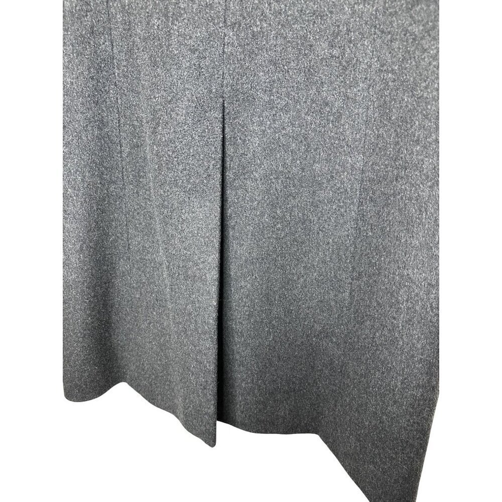 J.Crew‎ Coat Womens Size 10 Gray Tall Long Wool Cashmere Blend Lined - Picture 6 of 11